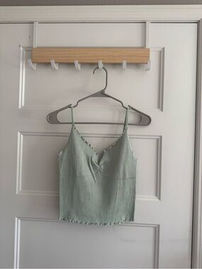 Urban Outfitters Sage Green Ribbed V-Neck Cami